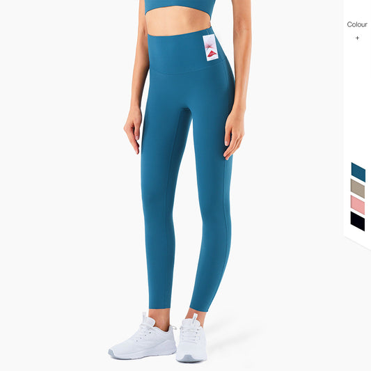 Pantalones de Yoga Cintura Alta Levantacaderas Melocotón - Entrenamiento Integral - Image 2