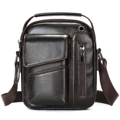 Bolso Crossbody de Cuero Minimalista para Hombre - Image 5