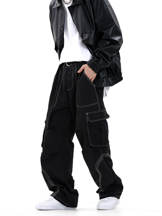Pantalones Rectos de Negocios para Hombre con Bolsillo Organizador - Image 11