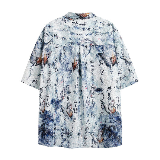 Camisa Mariposa de Manga Corta Unisex - Image 9