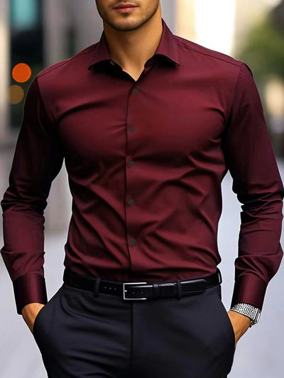 Camisa Blanca Formal Slim Fit para Primavera y Otoño - Image 19