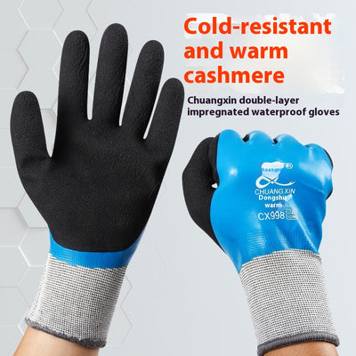 Guantes de Trabajo Aislados con Forro Térmico para Protección contra el Frío - Image 3