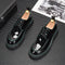 Zapatos Casuales Estilo Británico Retro para Hombre con Suela Elevada