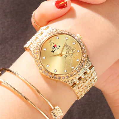 Reloj para Dama Casual con Diseño de Flores y Mariposas - Image 16