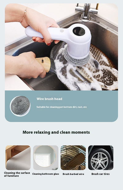 Cepillo Eléctrico Multifuncional para Limpiar Cocina y Hogar - Image 8