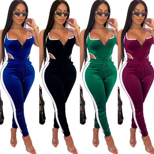 Jumpsuit sin mangas con cutouts y cierre frontal - Image 51