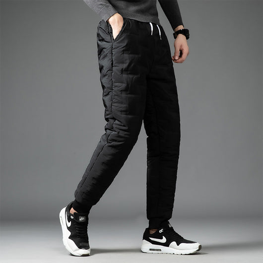 Pantalones Térmicos de Algodón Rellenos de Plumón para Hombre - Image 12