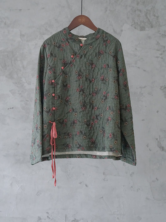 Chaqueta Floral con Botones de Cuentas - Estilo Tradicional - Image 20