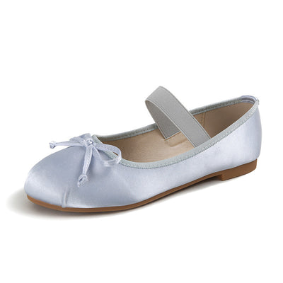 Zapatos Planos de Satén con Moño para Mujer - Image 5