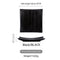 10 Stripes Square Plate Black