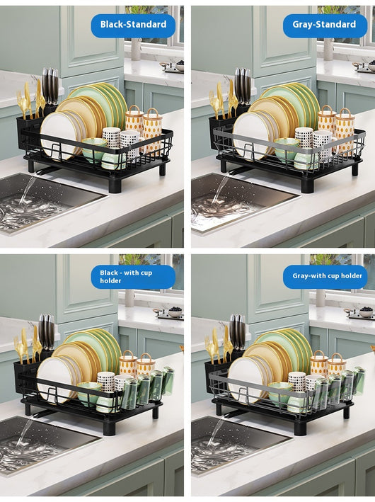 Escurridor Organizador de Cocina de Dos Niveles para Platos y Tazones - Image 16