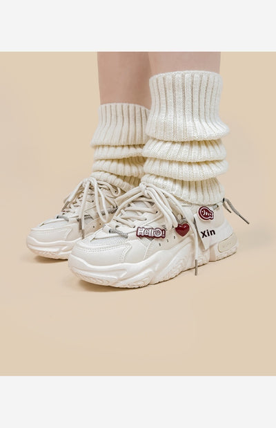 Zapatillas Deportivas Blancas con Suela Gruesa para Mujer - Image 12