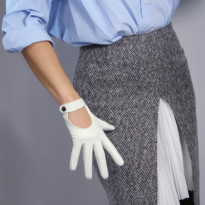 Guantes de Pantalla Táctil en Cuero de Oveja Puro 19cm - Image 8