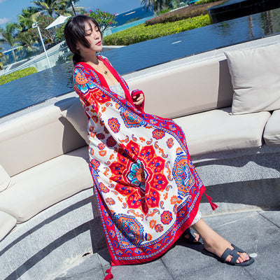 Bufanda Étnica Larga Estilo Coreano para Verano y Otoño - Image 13