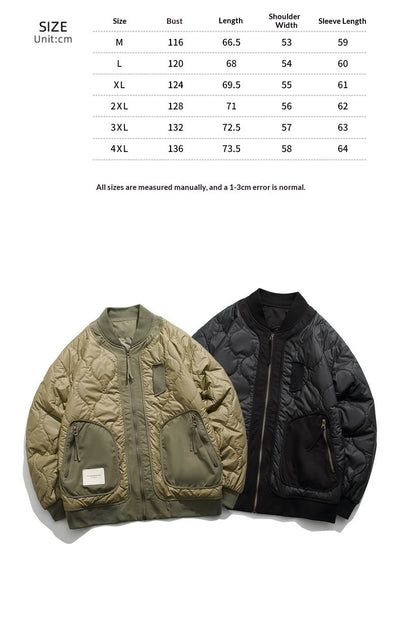 Chaqueta de Vuelo Hombre Otoño Invierno Patrón Calabaza Algodón - Image 8