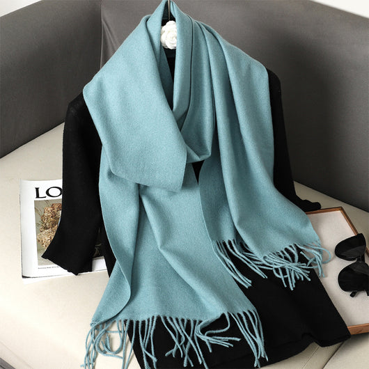 Pashmina Cálida de Color Sólido para Mujer - Chal Suave Estilo Cashmere - Image 26