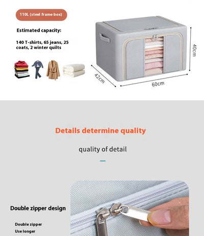 Caja Organizadora de Tela Oxford para Ropa y Almacenamiento - Image 10