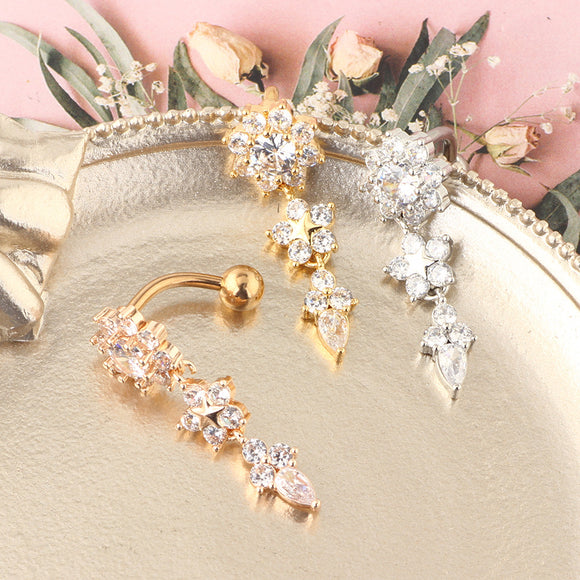 Piercing Ombligo Elegante - Joyería Umbilical Estilo Europeo