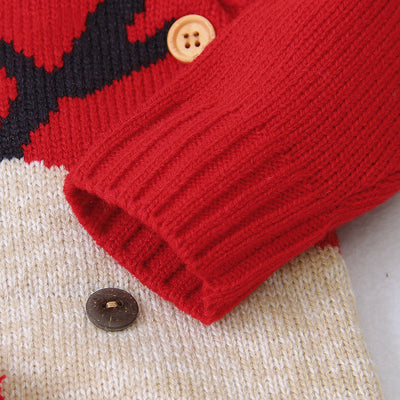 Pijama navideño unisex con estampado de reno para niños y niñas - Image 12