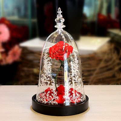 Rosa Preservada en Campana de Cristal - Regalo Creativo Eterno - Image 2