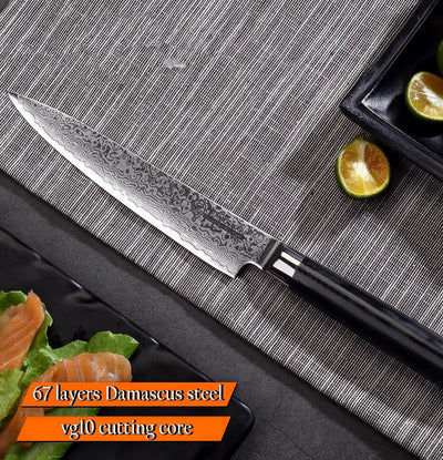 Cuchillo de Cocina Damasco Profesional de Acero de Alta Precisión - Image 14