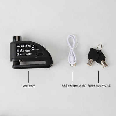Candado de Disco con Alarma Antirrobo Portátil para Bicicleta y Vehículos Eléctricos - Image 10