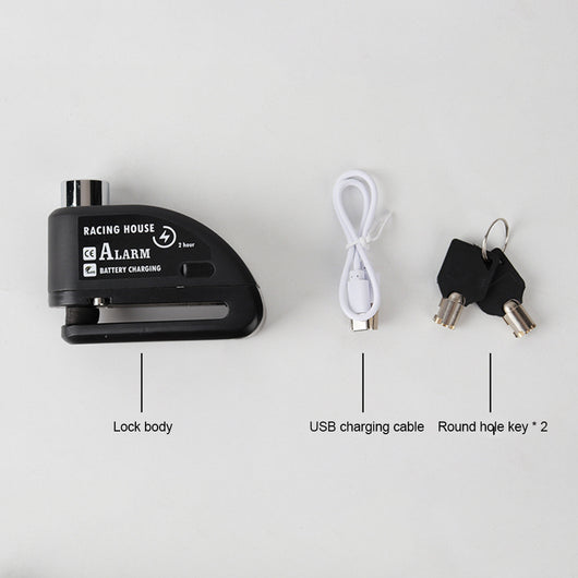 Candado de Disco con Alarma Antirrobo Portátil para Bicicleta y Vehículos Eléctricos - Image 10
