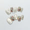 Uñas Postizas Cat's Eye Efecto Café con Leche