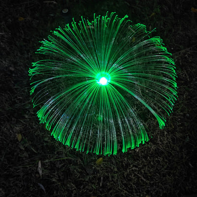 Luz Medusa Solar con Fibra Óptica para Decoración Navideña de Patio - Image 11