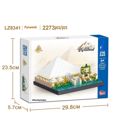 Maqueta de Pirámide Antigua - Bloques de Diamante Micro de Alto Nivel de Dificultad - Image 12