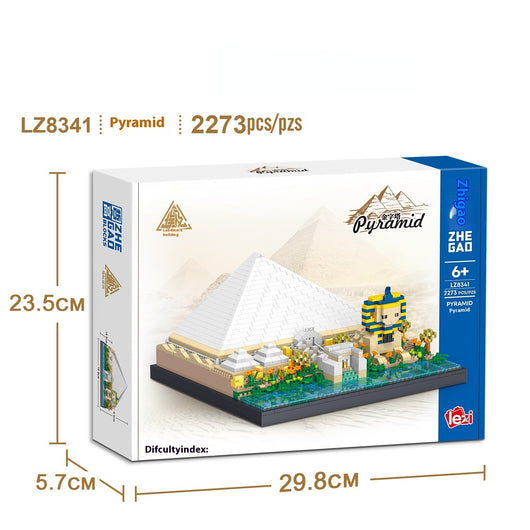 Maqueta de Pirámide Antigua - Bloques de Diamante Micro de Alto Nivel de Dificultad - Image 12