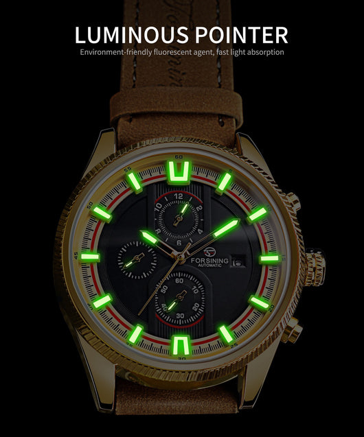 Reloj Automático Deportivo para Hombre con Correa de Cuero - Image 13