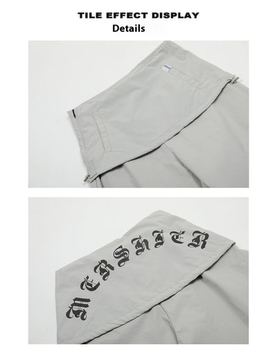 Pantalón Ancho Tipo Overol con Efecto Dos Piezas y Detalle Bandage - Image 12