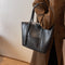 Bolso Tote Estilo Western de Cuero Suave con Textura Avanzada - Gran Capacidad