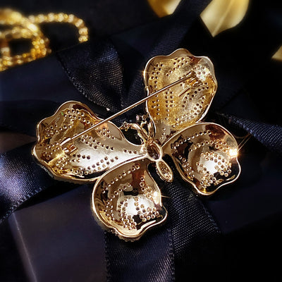 Broche Mariposa Brillante con Circonitas de Diamante - Image 4