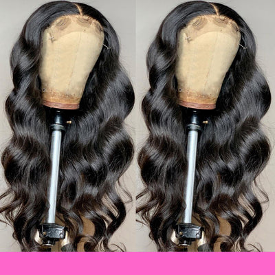 Pelucas Cabello Humano Ondulado con Frente de Encaje - Image 2