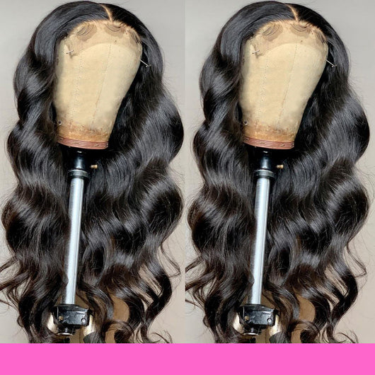 Pelucas Cabello Humano Ondulado con Frente de Encaje - Image 2