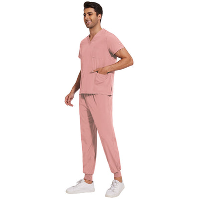 Conjunto de Uniformes Médicos para Hombre con Tela Elástica y Secado Rápido - Image 6