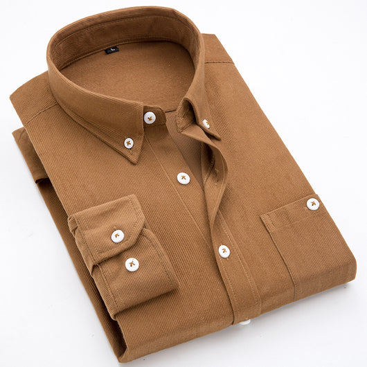 Blusa de Pana Talla Grande con Mangas Largas - Image 6