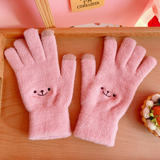 Guantes Escolares Japoneses de Dedo Completo con Diseño de Corazón - Image 10