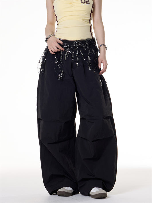 Pantalones Cargo Sueltos Estilo Retro Americano para Chicas - Image 5