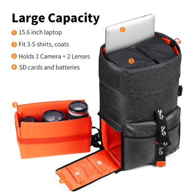 Mochila Multifuncional para Cámara Digital con Compartimentos Inteligentes - Image 7