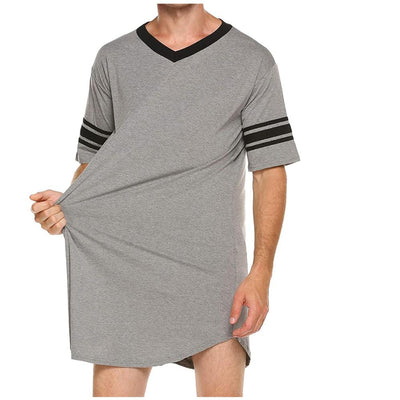 Pijama Corto Cuello V con Detalles en Costuras para Hombre - Image 5