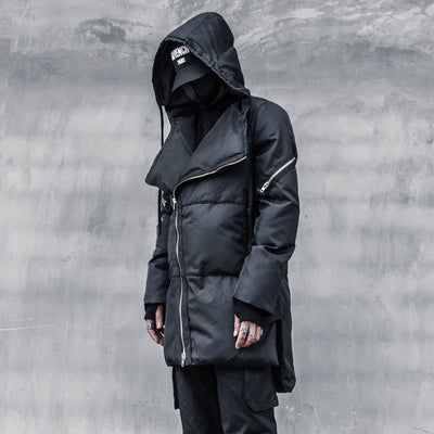 Chaqueta Acolchada Hombre con Cierre Oblicuo - Abrigo Grueso Cálido Algodón - Image 4