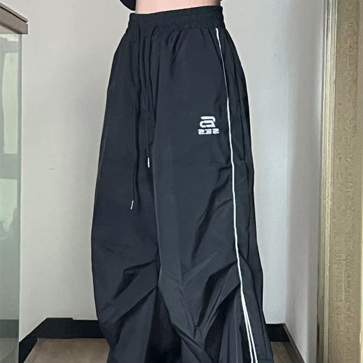 Pantalones Deportivos Anchos Retro Drape Unisex