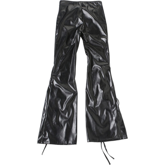 Pantalones de Cuero PU Ajustados con Detalles Calados y Cordones - Image 14