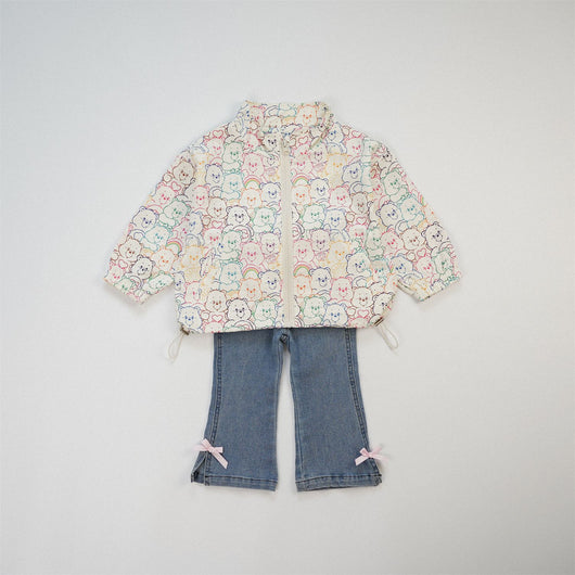 Pantalones Jeans Bota Campana Elásticos para Niña - Image 4