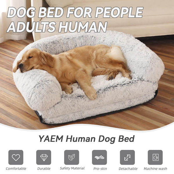 Sofá Cama para Mascotas con Funda Removible y Lavable