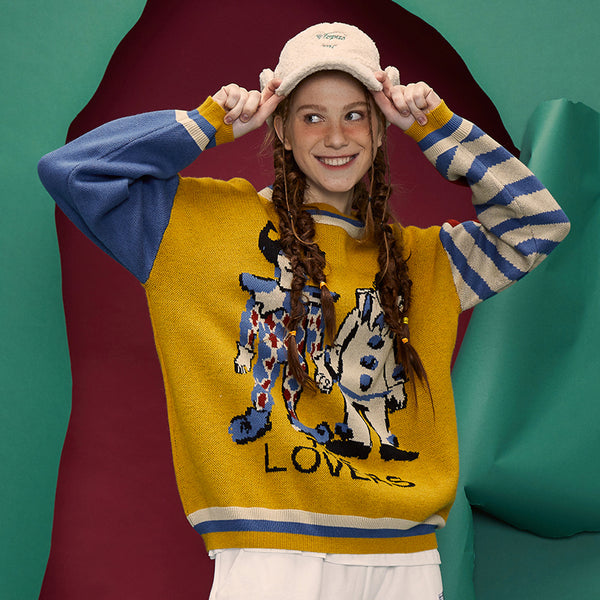 Sudadera Acolchada con Estampado de Personajes de Dibujos Animados Estilo Hong Kong