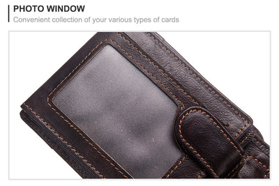Billetera de Cuero Genuino para Hombre con Múltiples Compartimentos y Protección Antimagnética - Image 7
